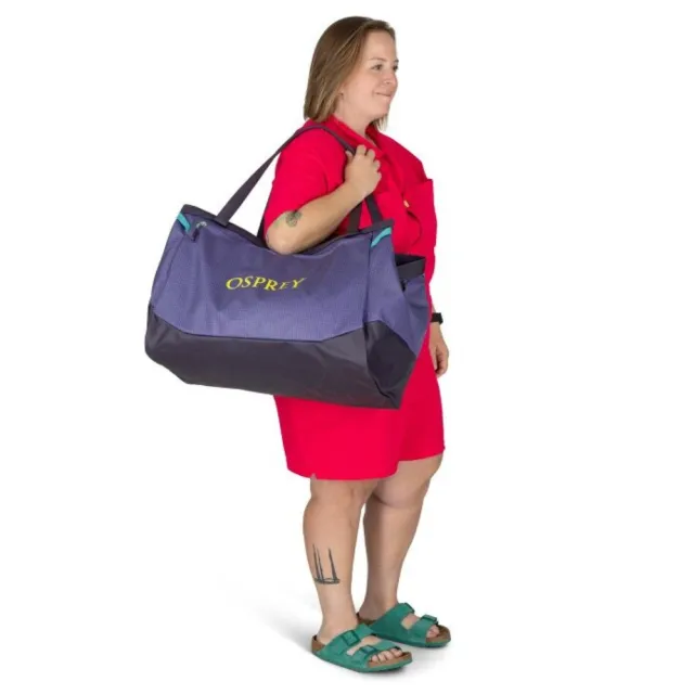 【Osprey】雙11 Transporter Gear Tote 60L 托特包 松葉綠(旅行 戶外 日常使用)
