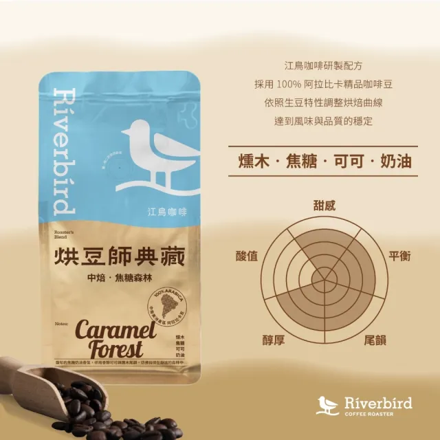 【江鳥咖啡】烘豆師典藏咖啡豆3包任選組 454g/包 中淺焙果香花園/中焙焦糖森林