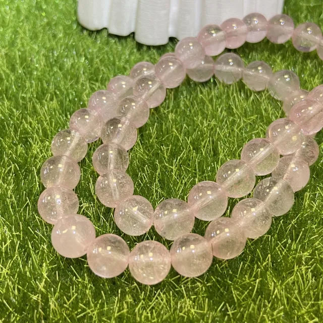 【Cozy 世界水晶原礦與茶】粉托帕石 8mm+ 97-7(高溫粉. 有助重建信心 消除悲哀)