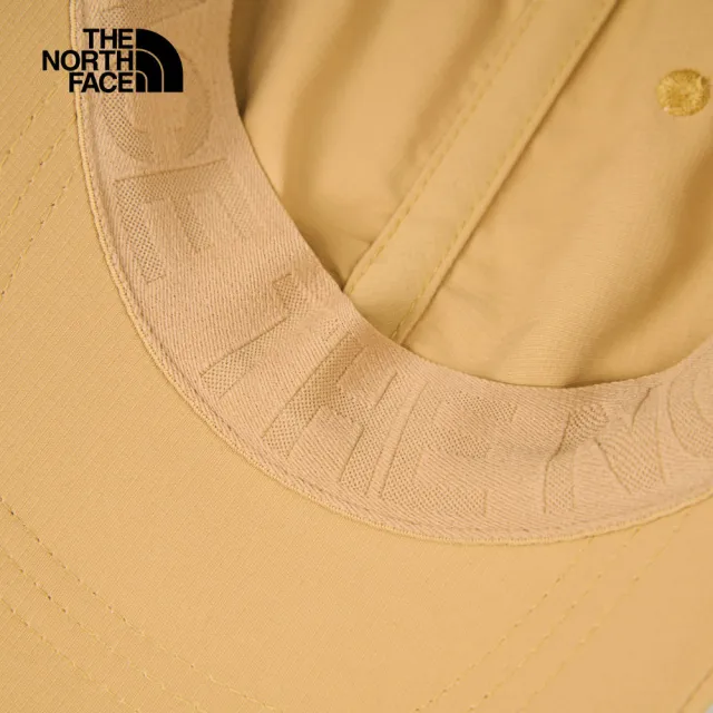 【The North Face】TNF 北臉 北面 休閒 舒適透氣休閒運動帽 棒球帽 HORIZON HAT 男  女 卡其(NF0A8CQ1LK5)