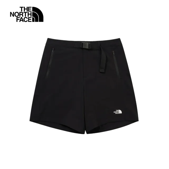 【The North Face】TNF 休閒 吸濕排汗短褲 W HIKE TREKEER SHORT - AP 女 黑(NF0A8CK2JK3)
