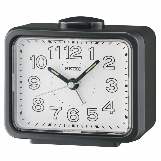 【SEIKO 精工】滑動式靜音秒針 大數字鬧鐘-5色可選 雙11 送禮(QHK061系列/速)