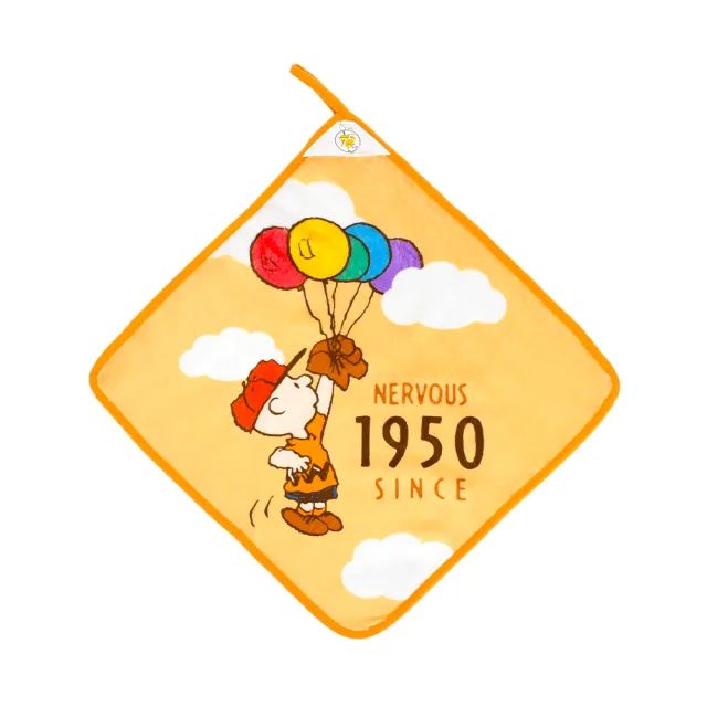 【SNOOPY 史努比】任選 75周年超細纖維擦手巾 擦拭巾-氣球飛(35X35公分)