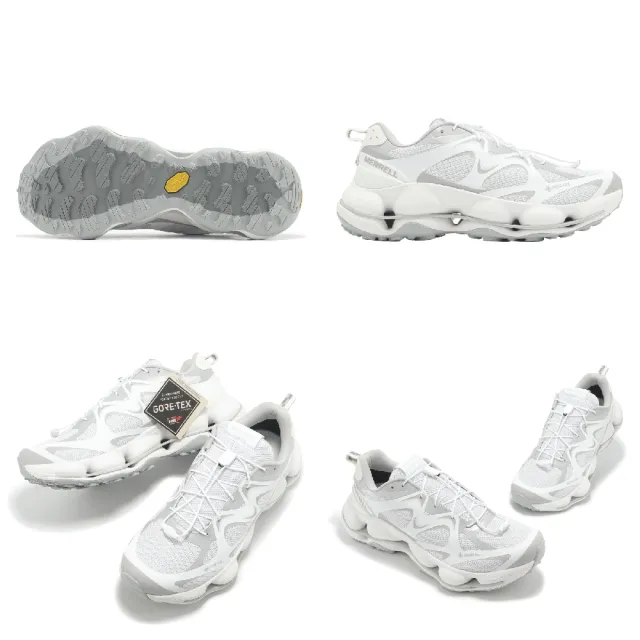 【MERRELL】戶外鞋 Speedarc Matis GTX 男鞋 白 防水 抽繩 緩衝 黃金大底 山系(ML038255)