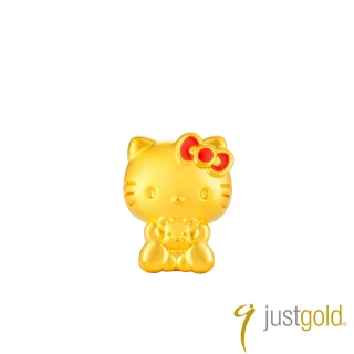 【Just Gold 鎮金店】奶萌寶寶 黃金串珠(Kitty)