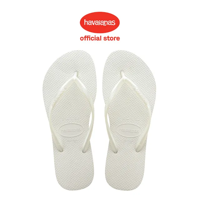 【havaianas 哈瓦仕】拖鞋 女鞋 夾腳拖 細帶 巴西 Slim 白色 4000030-0001W(哈瓦士)