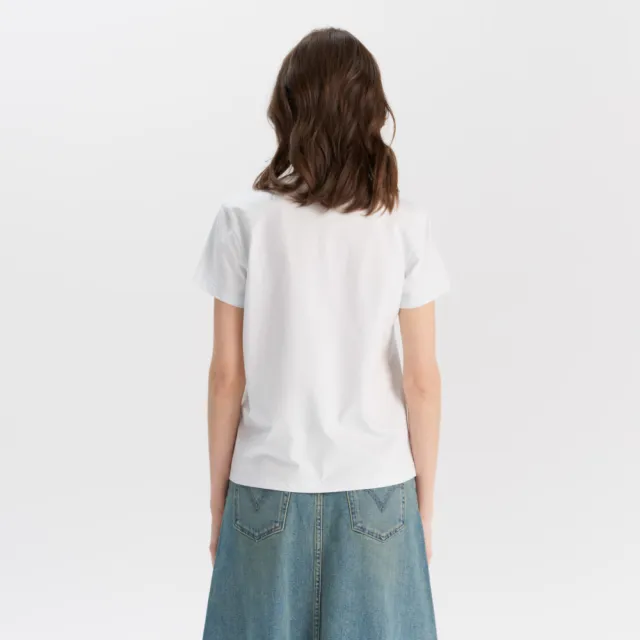 【LEVIS】女款 圓領短袖 漸層LOGO 短t 上衣 熱賣單品 002YQ-0001