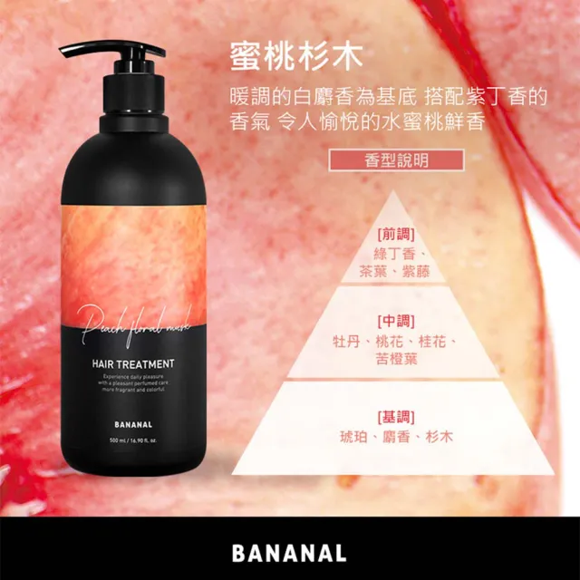 【BANANAL】韓國胺基酸香氛潤髮乳500ml(蛋白質護髮/強效修護/乳狀質地/5款香味任選)