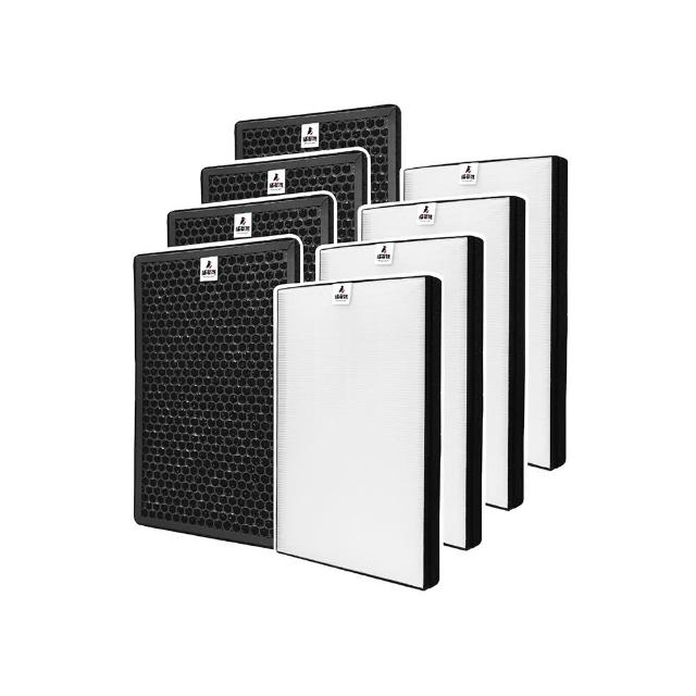 【蟎著媽】高效型濾網4套優惠組(適用 夏普 SHARP FU-H50T-W FU-G50T-W FZ-M50HFE FZ-M50DFE 空氣清淨機)