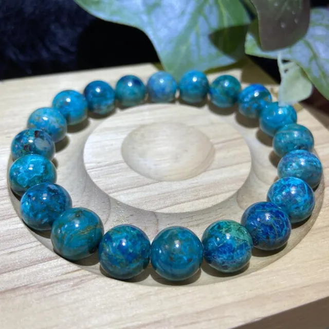 【Cozy 世界水晶原礦與茶】精品南非鳳凰松高藍 12mm+ 32-3(增加自信 提升溝通能力與說服力)