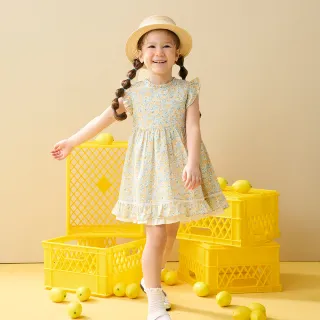 【奇哥】Chic a Bon 女童裝 小蹦熊浪漫法式鄉村純棉無袖洋裝(1-4歲)
