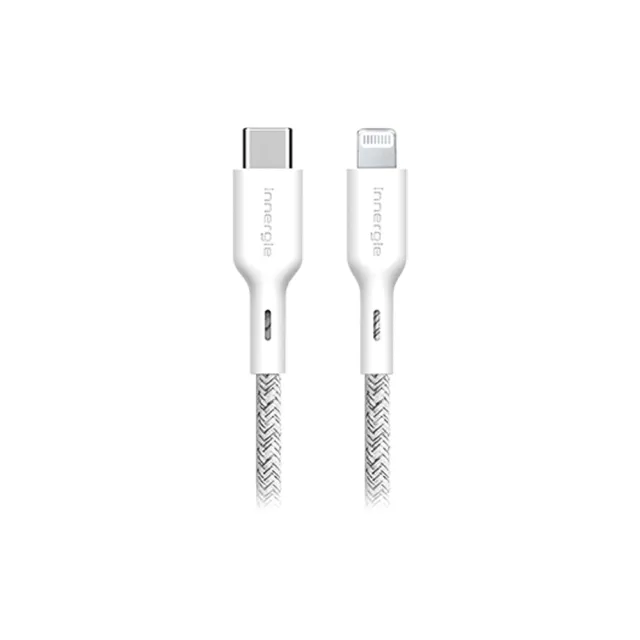 【Innergie】C-L USB-C對Lightning充電線 白 1.8M(三年全球保固/MFi 原廠授權認)