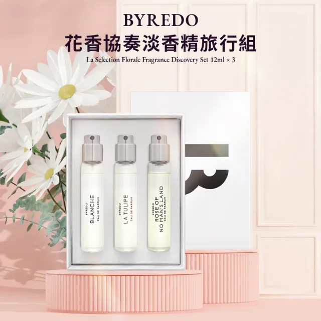 【BYREDO】花香協奏淡香精旅行組 12ml*3(國際航空版.無人之境+返樸歸真+鬱金香)