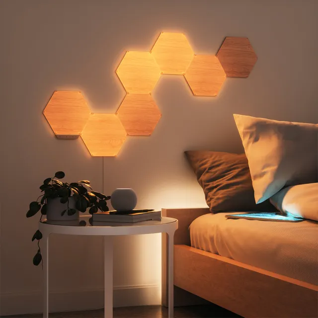【nanoleaf】Elements 智能六角燈7片+擴充3片2組-木紋