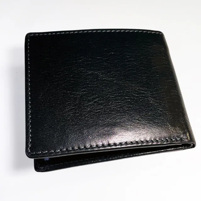 【iTa.a】100%義大利Tuscany製。100%頭層植鞣牛革(內翻袋∕卡片層男用皮夾-拉不拉多黑)