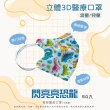 【淨新】5-10歲兒童 3D立體醫療用口罩(50入/盒 細繩不勒耳 口罩國家隊)