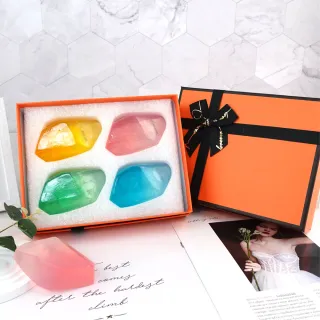【命運好好玩】李玉珮-元辰光彩開運寶石皂禮盒-擇一(十二生肖本命色設計/開運招財/水晶肥皂)