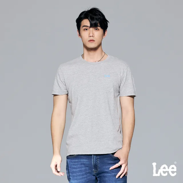 【Lee】出清品-男裝 短袖T恤 / 左胸立體轉印 撞色小LOGO 共4色 標準版型(LB302031)