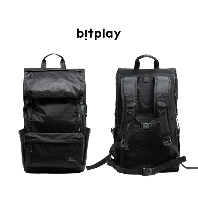 【bitplay】雙11 28L 跨境旅行後背包-黑色(隨身/出國/逛街/護照/手機/水壺/好拿取/自由行/日常包)