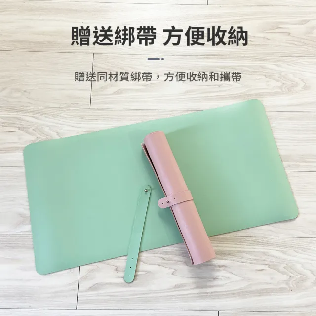 雙面滑鼠墊 30x60cm(滑鼠墊 皮革桌墊 書桌墊 電腦周邊 辦公桌墊 電腦桌墊 遊戲滑鼠墊 雙面桌墊)