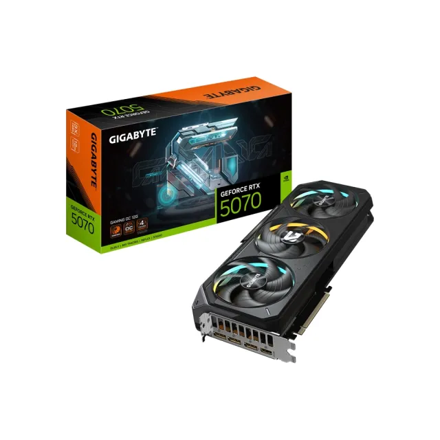 【GIGABYTE 技嘉】GeForce RTX5070 GAMING OC 12G 顯示卡(GV-N5070GAMING OC-12GD)