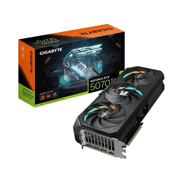 【GIGABYTE 技嘉】GeForce RTX5070Ti GAMING OC 16G 顯示卡(GV-N507TGAMING OC-16GD)