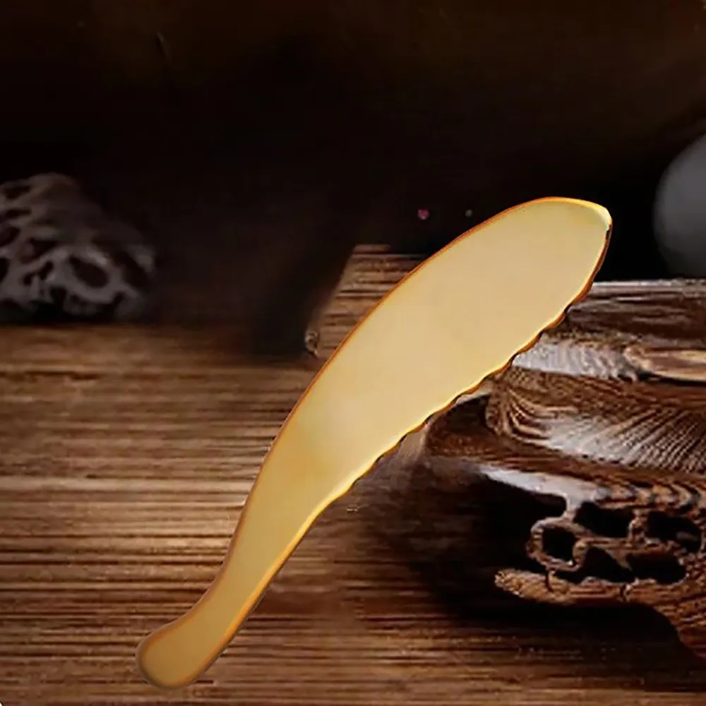 【DR.Story】日式高質感極銅高穿透刮痧板虎砭經絡按摩刮痧刀L SIZE(刮痧工具 黃銅刮痧刀 高質感磨砂表層)