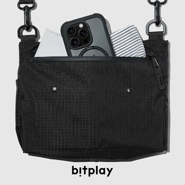 【bitplay】雙11 2L 跨境旅行小包-黑色(隨身/出國/逛街/護照/手機/水壺/錢包/自由行/登機)