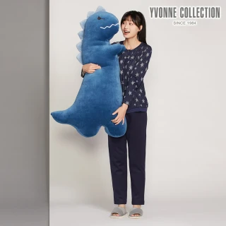 【YVONNE 以旺傢飾】恐龍長型大抱枕-普魯士藍(網路限定)