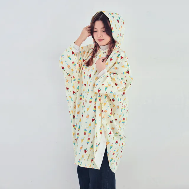 【rainstory】披肩式防水型斗蓬-夏日聖代