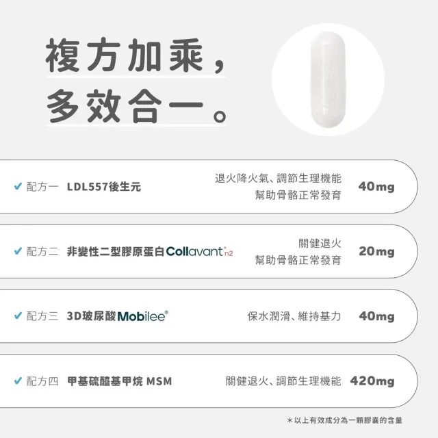 【jarou 家酪優】AGELESS 關健 UC2後生元-30日份x3入(關健保養、步伐穩健、行動靈活)