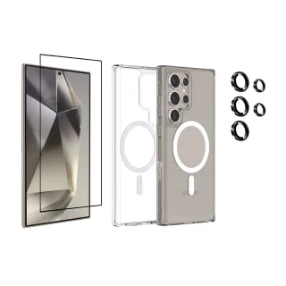 【MAXIA】磁吸殼+螢幕保貼+鏡頭貼 Samsung Galaxy S24 Ultra 超保護組