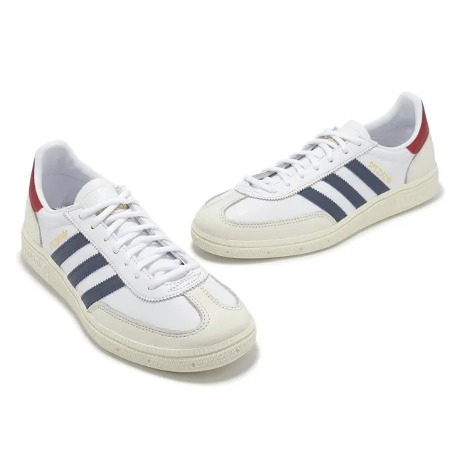 【adidas 愛迪達】休閒鞋 Handball Spezial 男鞋 女鞋 白 藍 紅 德訓鞋 復古 愛迪達(JH5450)