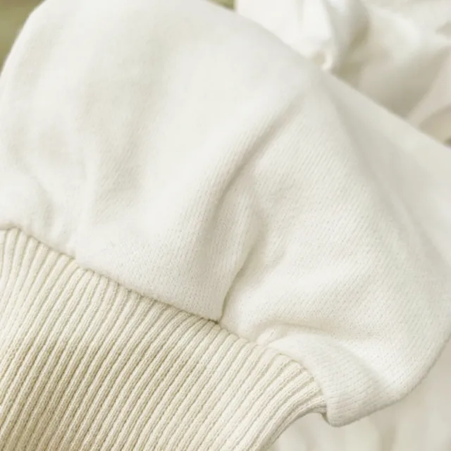 【橘魔法】大波點拼接衛衣洋裝(蓬蓬袖 連身洋裝 連衣裙 連身裙 女童 童裝 親子裝 兒童)