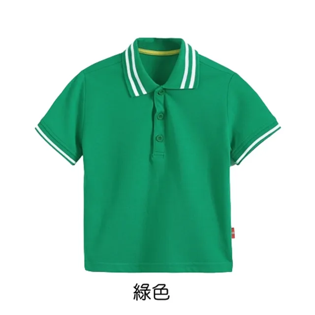 【橘魔法】高彩羅紋翻領透氣POLO衫(大童 短袖上衣 休閒衫 運動 足球 兒童 童裝 男童)