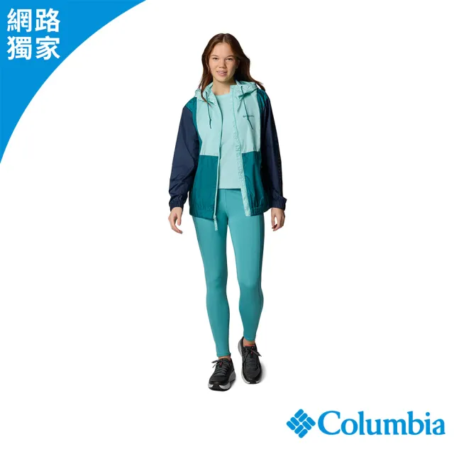 【Columbia 哥倫比亞】女款-防曬UPF40防潑水外套-冰川藍(UWR83850AU/JS)