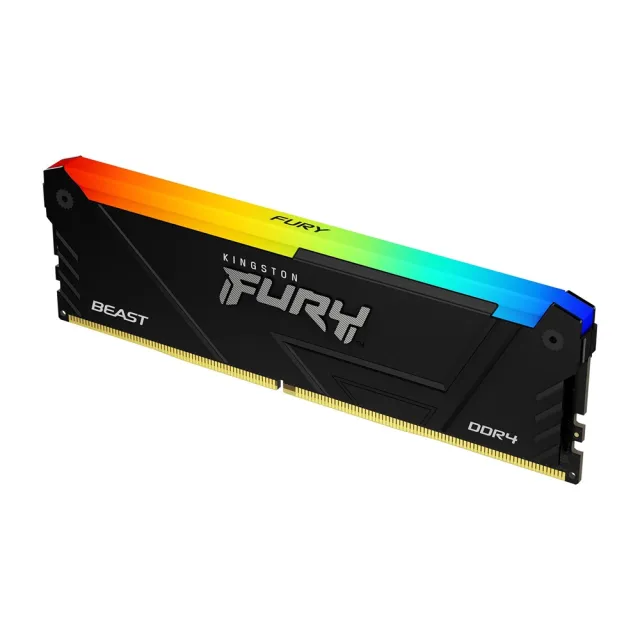 【Kingston 金士頓】FURY Beast RGB DDR4 3200 32GB PC 記憶體 KF432C16BB2AK2/32 *超頻
