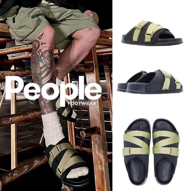 【People Footwear】加拿大休閒鞋 防水鞋 涼鞋 平底鞋 拖鞋 LENNON 藍儂 極黑 茶綠色 