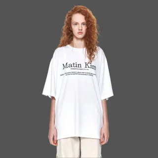 【MATIN KIM】官方旗艦 MATIN品牌理念LOGO上衣(白色)
