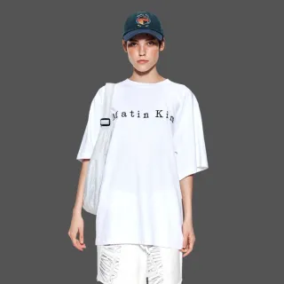 【MATIN KIM】官方旗艦 MATIN刺繡LOGO上衣(白色)