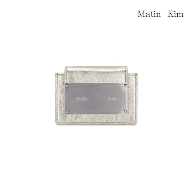 【MATIN KIM】官方旗艦 經典鐵牌風琴皮夾(金色)