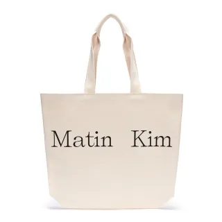【MATIN KIM】官方旗艦 MATIN LOGO帆布袋(象牙白)