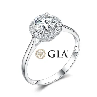 【鉅曜】18K金 GIA 1克拉圓夢鑽戒 (培育鑽石 鑽石戒指)