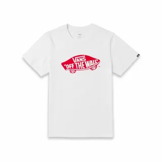 【VANS 官方旗艦】男女款白色滑板Logo短袖T恤