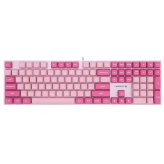 【Cherry】Cherry KC200 MX2A 懸浮式 粉色 靜音紅軸 PBT中刻(KC200 二代軸 懸浮式鍵盤 PBT中刻 鍵盤 電競)