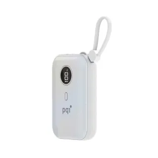 【PQI 勁永】PD1001 10000mAh PD20W 快充行動電源(自帶雙USB-C線/具USB-A輸出)