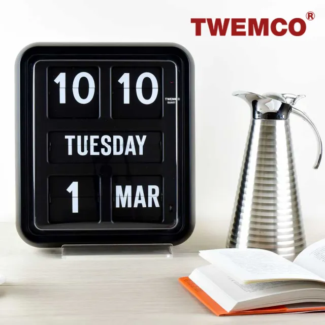 【TWEMCO】BQ-170 翻頁鐘 時鐘 中文 英文萬年曆 壁掛(共2色)