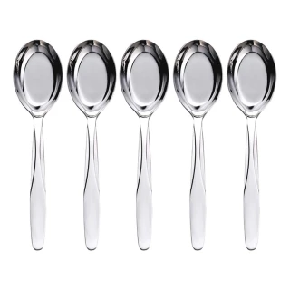 【台灣第一筷】大台灣湯匙18cm 5入組(不鏽鋼湯匙/湯匙/不銹鋼湯匙/316 湯匙/台灣製湯匙)