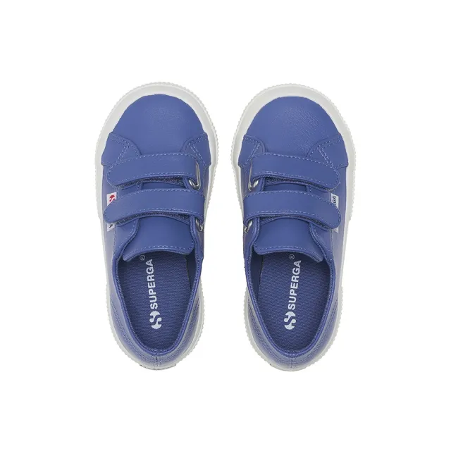 【SUPERGA】休閒鞋 童鞋 魔鬼氈 2750 經典系列 藍紫 S3133QW-A1F