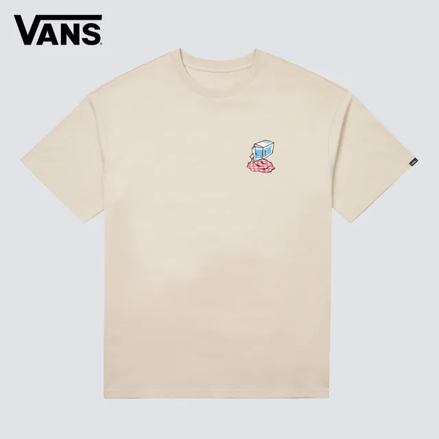 【VANS】官方旗艦 Milkbox 卡其色印花短袖T恤
